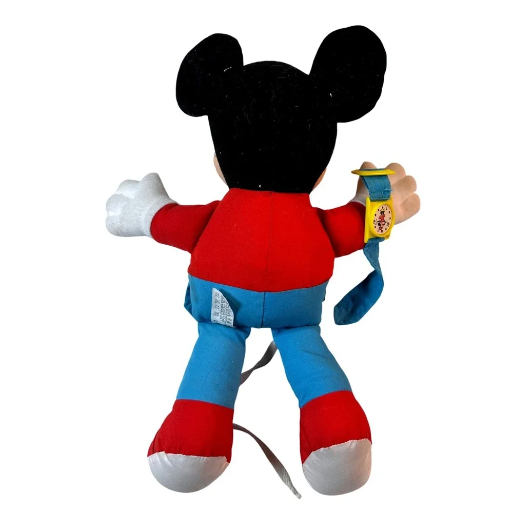 Vintage Disney Mickey Mouse Dress Up Learning Plush Toy